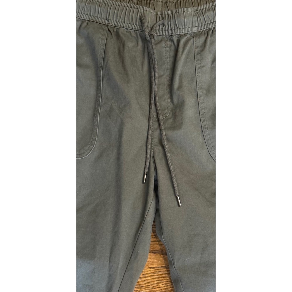 C&C California Womens Jogger Pants Olive Green Cotton Blend Size L Drawstring - Picture 4 of 9